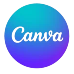 The canva logo on a screen, a key design tool used by leading SEO expert in wayanad to create digital content
